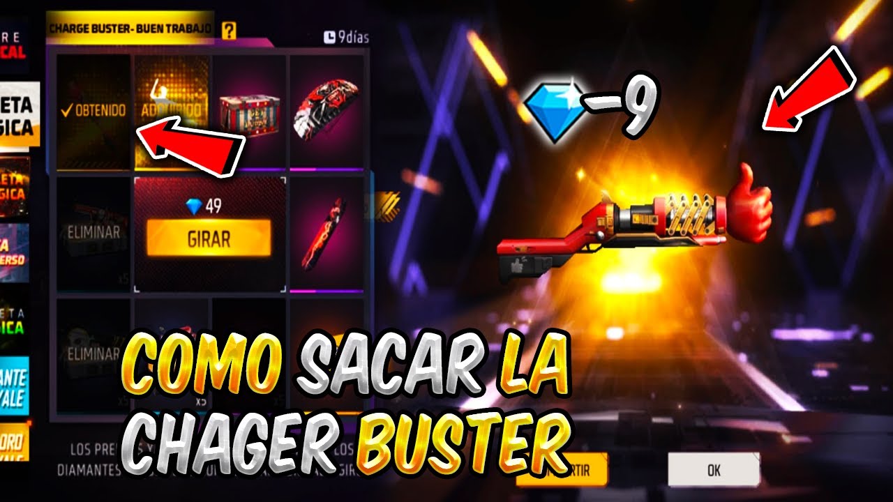 como conseguir el buen trabajo charge buster en free fire