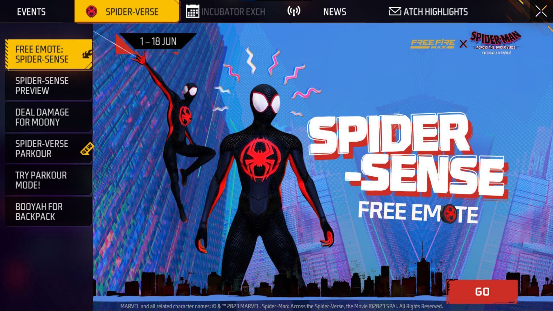 como conseguir la skin de mascota moony de spider verse gratis en free fire