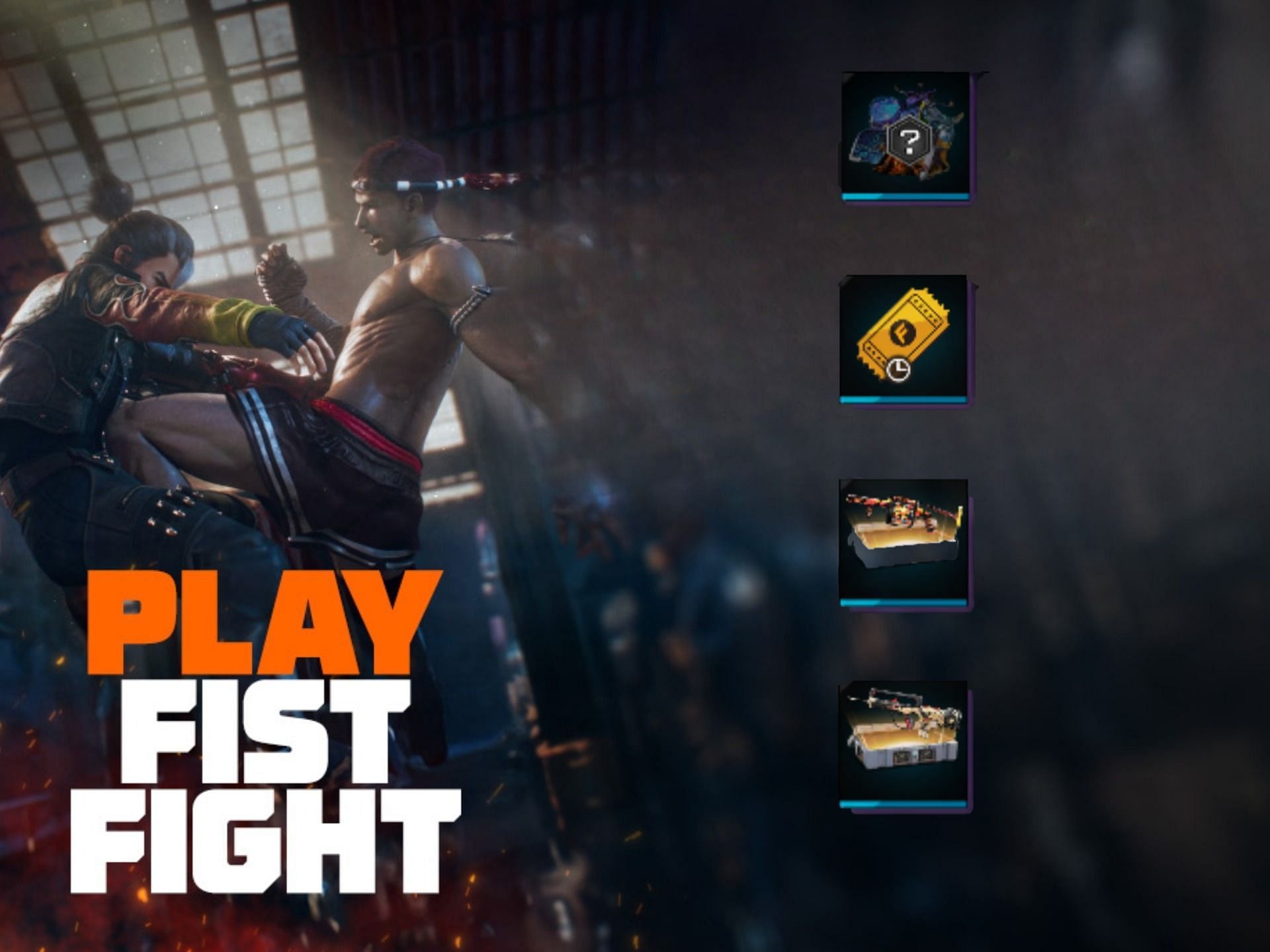nuevo evento de play fist fight en free fire max obten una caja de botin de armas gratis y un cupon de gold royale